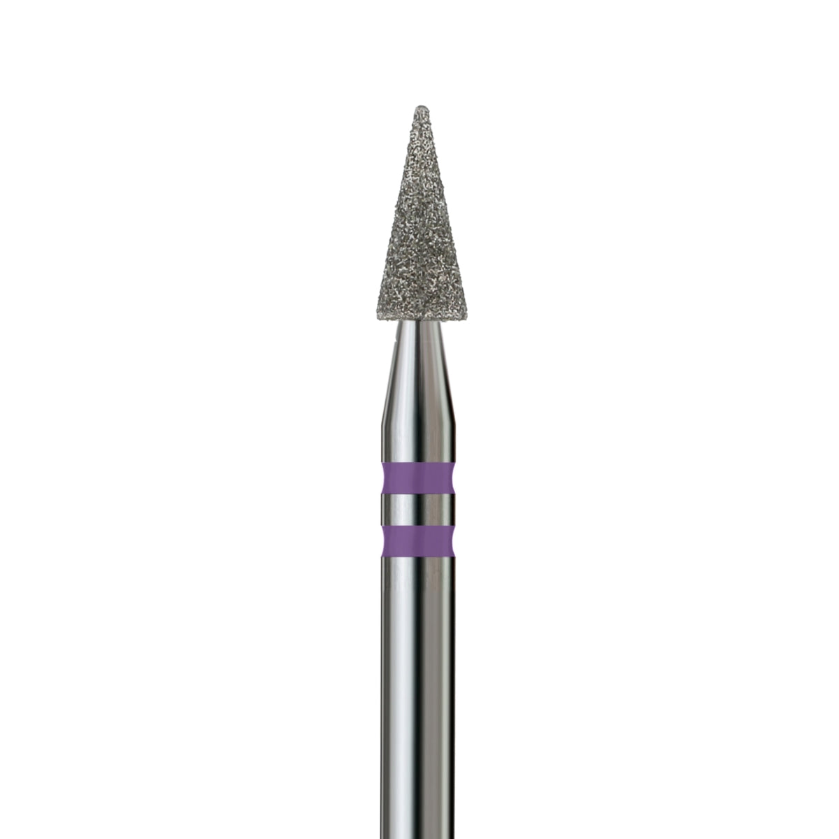 KVADRO Diamond Nail Drill Bit – Pointed Cone 0.30 mm – Violet