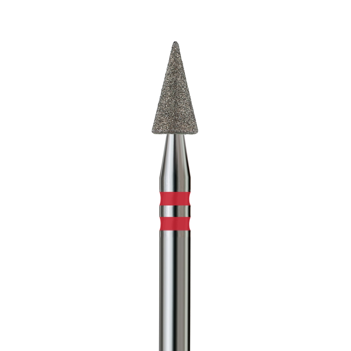 KVADRO Diamond Nail Drill Bit – Pointed Cone 0.35 mm – Red