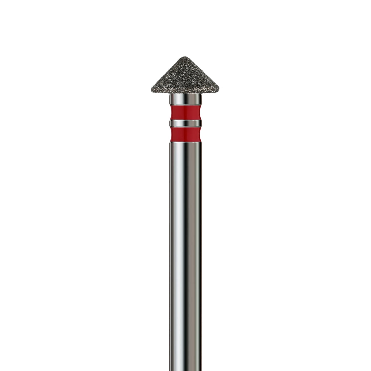 KVADRO Diamond Nail Drill Bit – Pointed Cone 0.50 mm – Red