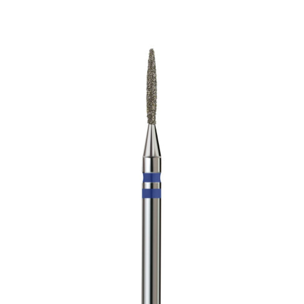 KVADRO Diamond Nail Drill Bit – Pointed Flame 0.12 mm – Blue