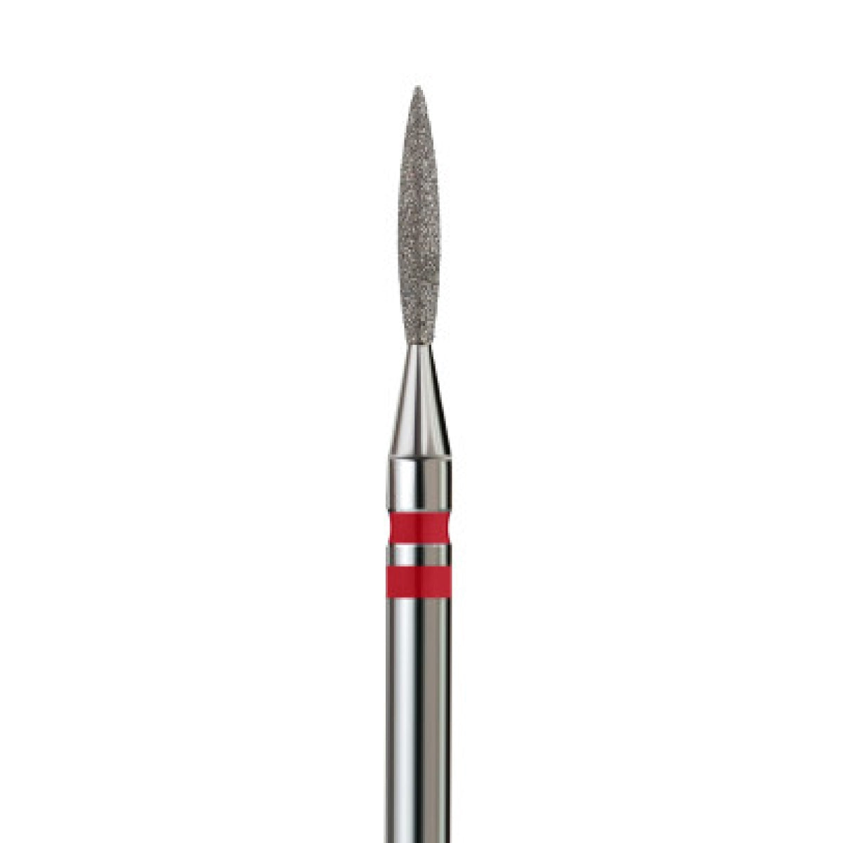 KVADRO Diamond Nail Drill Bit – Pointed Flame 0.16 mm – Red