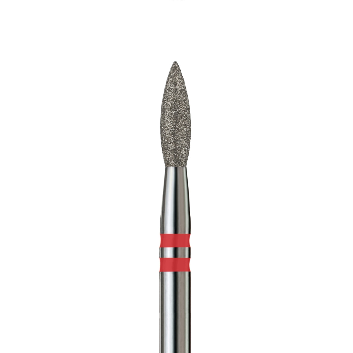 KVADRO Diamond Nail Drill Bit – Pointed Flame 0.23 mm – Red
