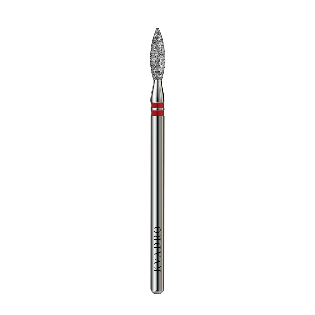 KVADRO Diamond Nail Drill Bit – Pointed Flame 0.25 mm – Red