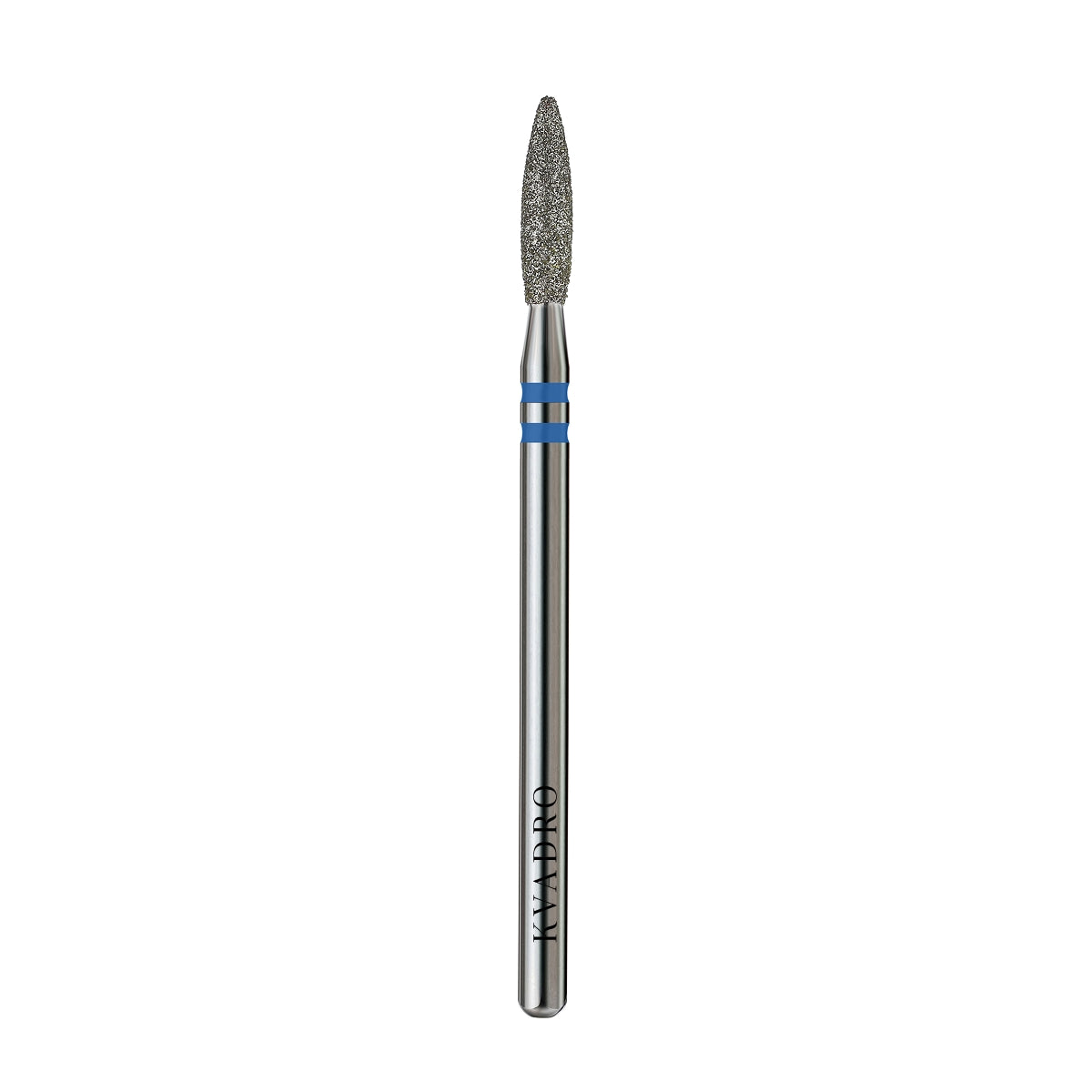 KVADRO Diamond Nail Drill Bit Safety Flame 0.25 mm Blue is designed for precise and efficient nail preparation in professional manicure and pedicure procedures.