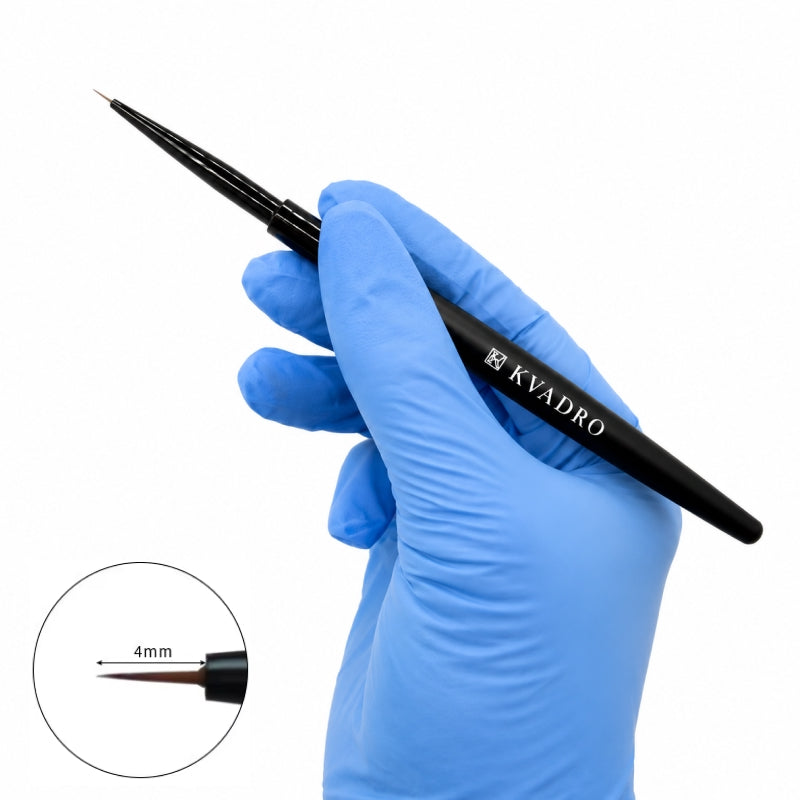 4 mm liner brush for fine nail art and French tips