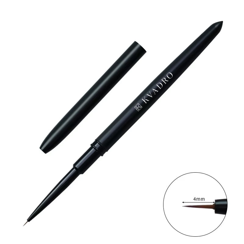 KVADRO Professional 4 mm Nail Art Liner Brush with synthetic nylon bristles