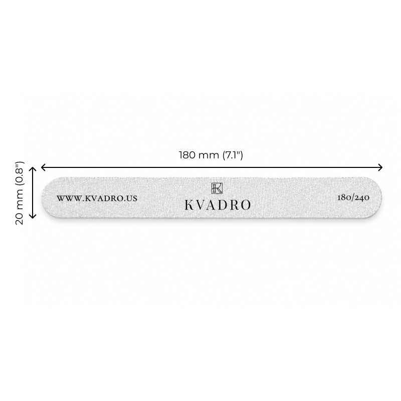 Professional manicure nail files with double-sided abrasive surface