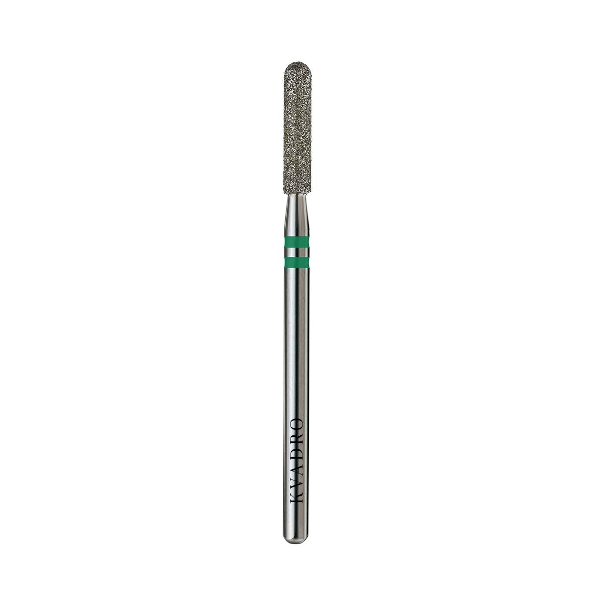 KVADRO Diamond Nail Drill Bit – Rounded Cylinder 0.25 mm – Green