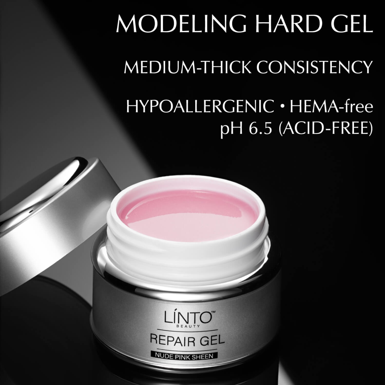 LiNTO professional hard gel Nude Pink Sheen