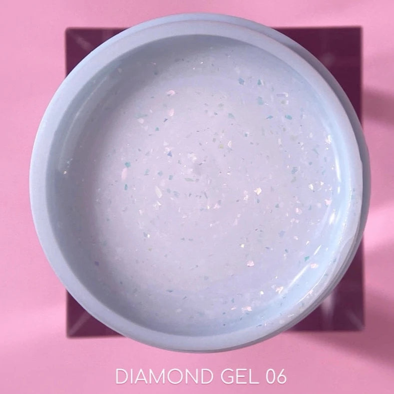 LUNA #6 diamond gel nail color 15ml