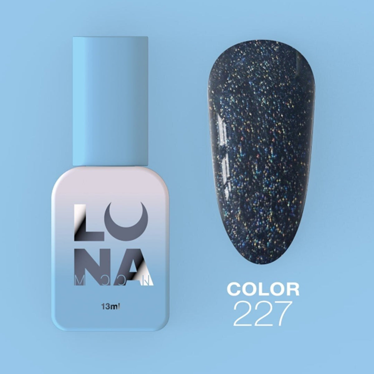 Luna - Gel polish #227 (Black), 13ml