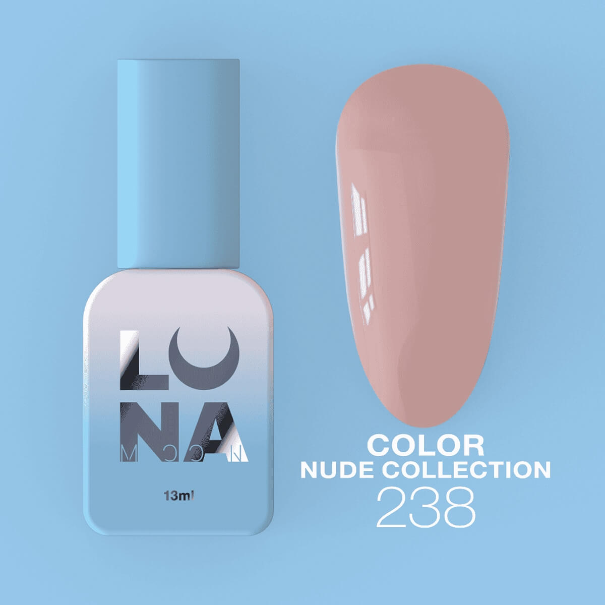 Luna - Gel polish #238 (Pink), 13ml