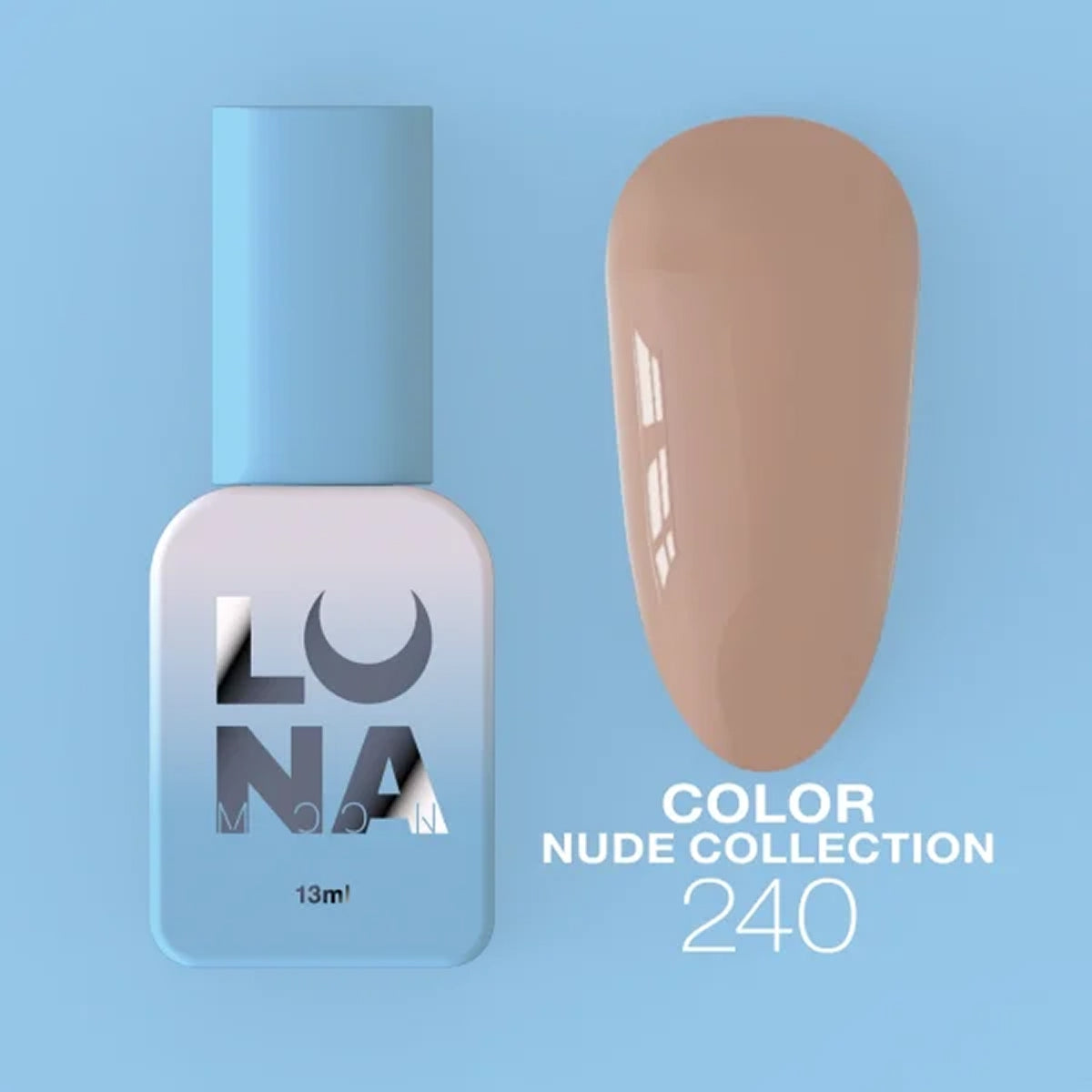 Luna - Gel polish #240 (Beige), 13ml