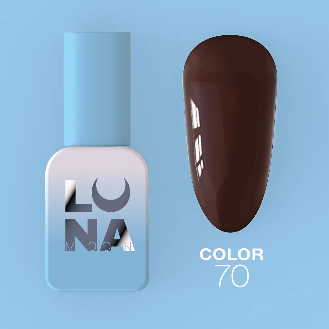 Luna gel polish number 70 durable UV LED nail polish color 13ml