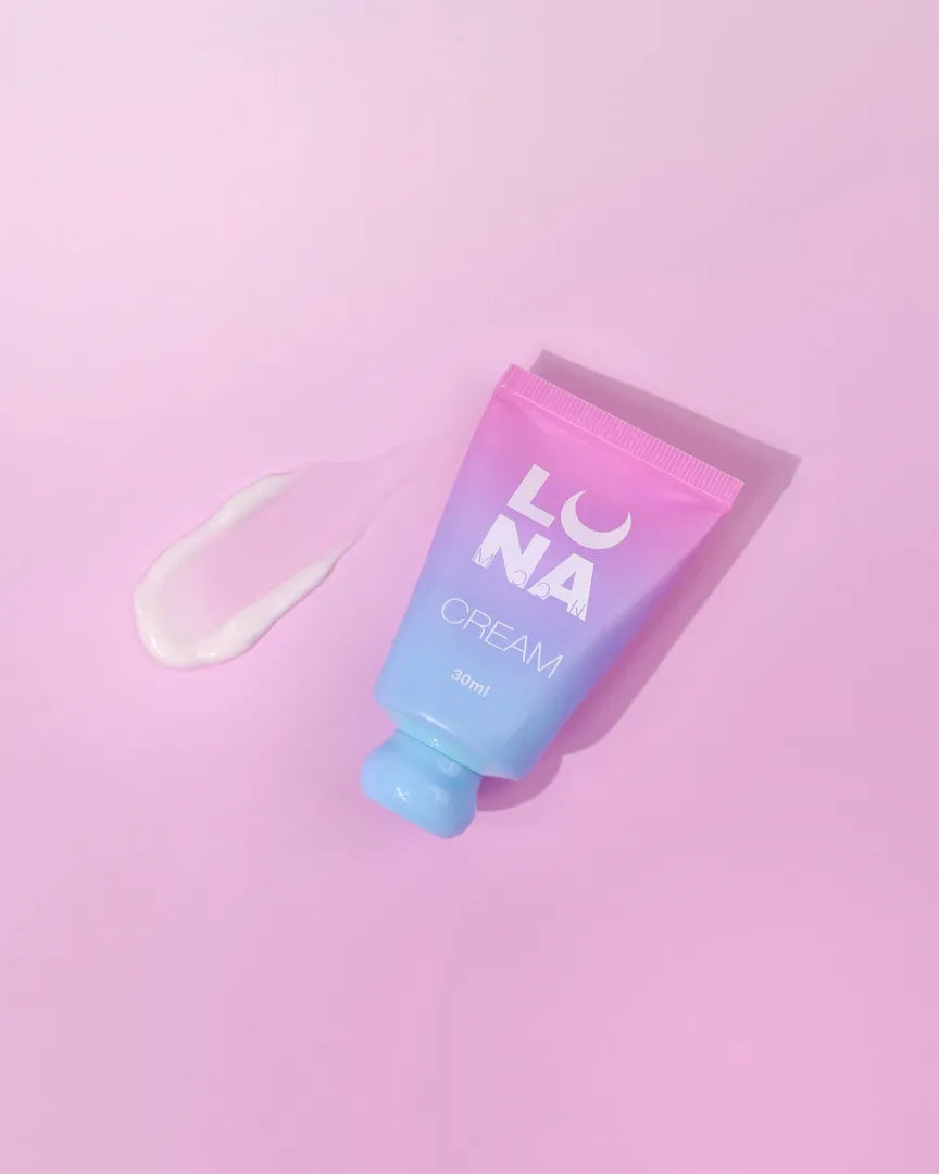 30ml tube of LUNAmoon Strawberry Dessert hand cream