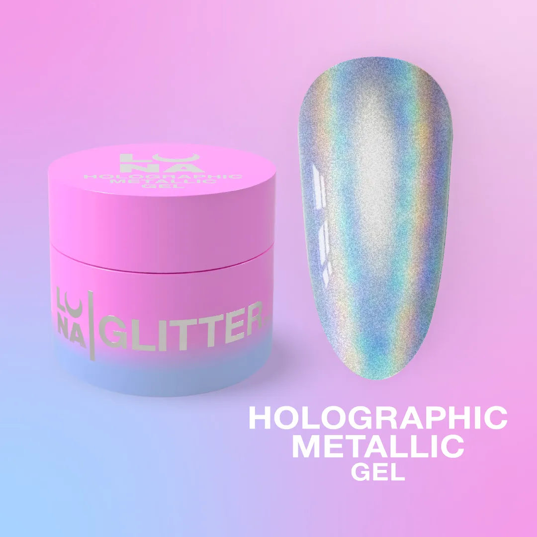 LUNAmoon Holographic Metallic Gel bottle, 5ml