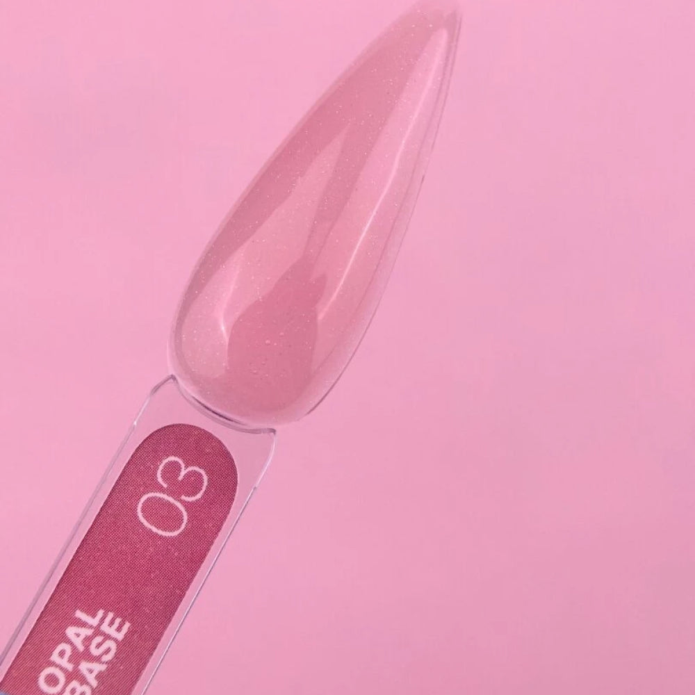 Luna Opal Base #3 sparkling nail base gel for salon manicure 13ml