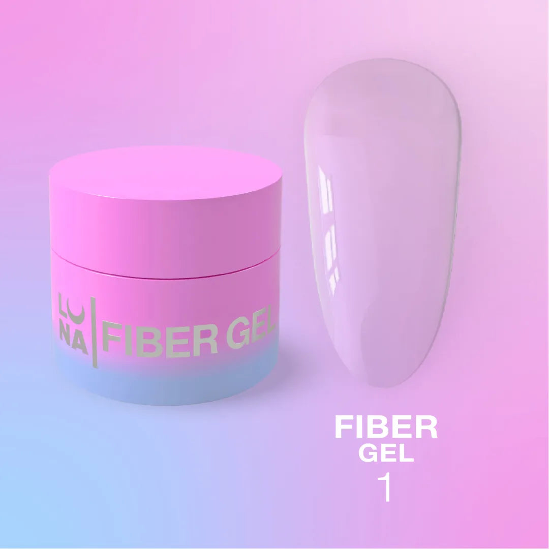 LUNAmoon Repair Fiber Gel #1 Clear bottle, 5ml