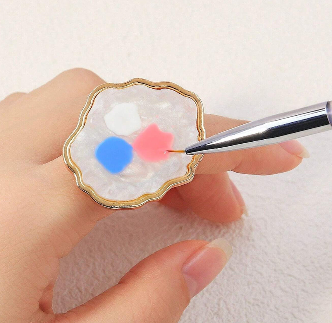 Marble Resin Nail Art Mixing Palette