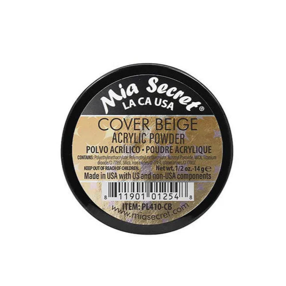 Mia Secret - Cover Beige Acrylic Powder, 1oz, 2oz and 4oz