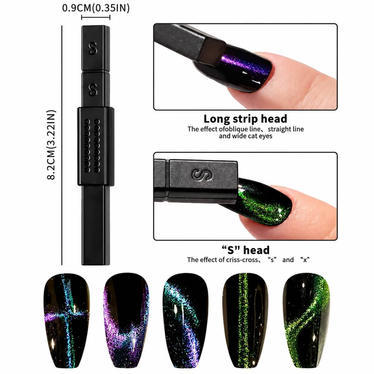 Cat’s eye magnet tool #08 for nail technicians