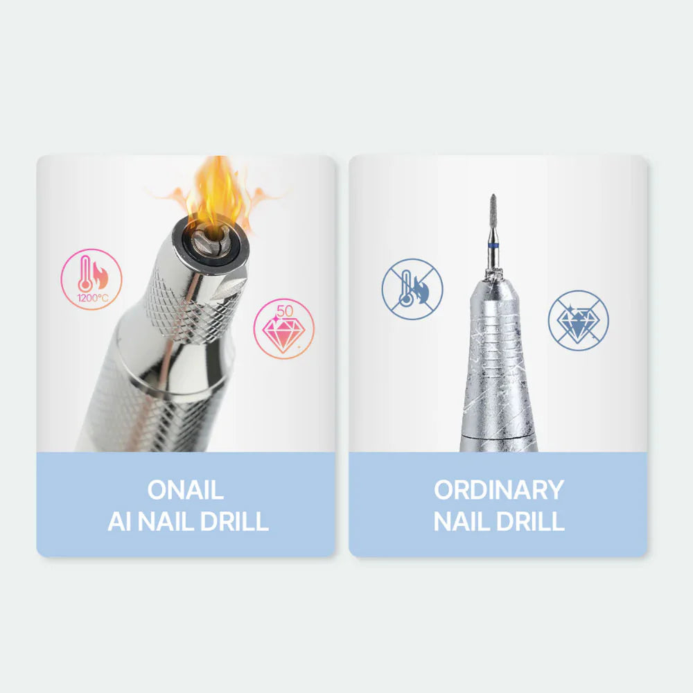 O NAIL AI Precision Pink Nail Drill