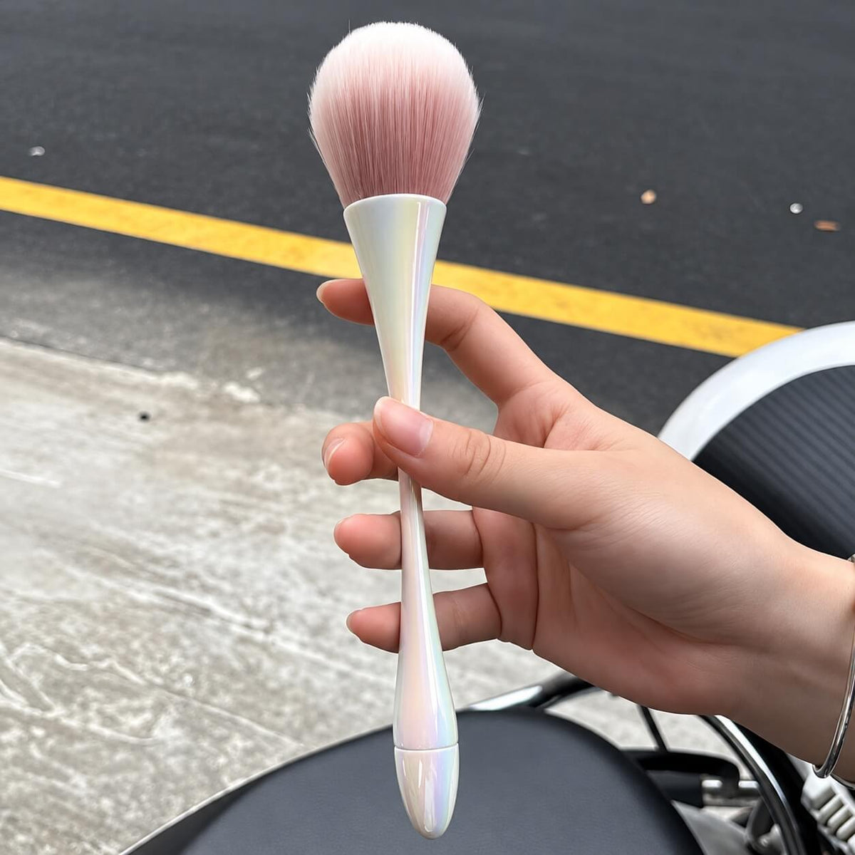 Long Handle Nail Dust Remover Brush