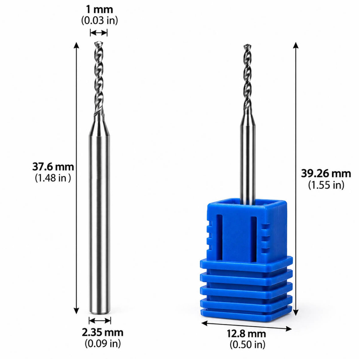 Precision nail drill bit for attaching decorative rings and hanging nail charms