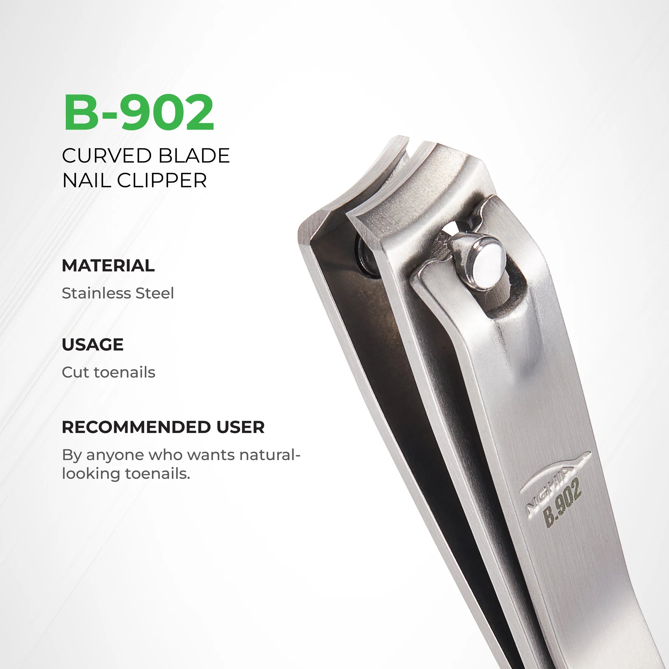 Nghia B-902 Straight Blade Nail Clipper large size professional manicure tool