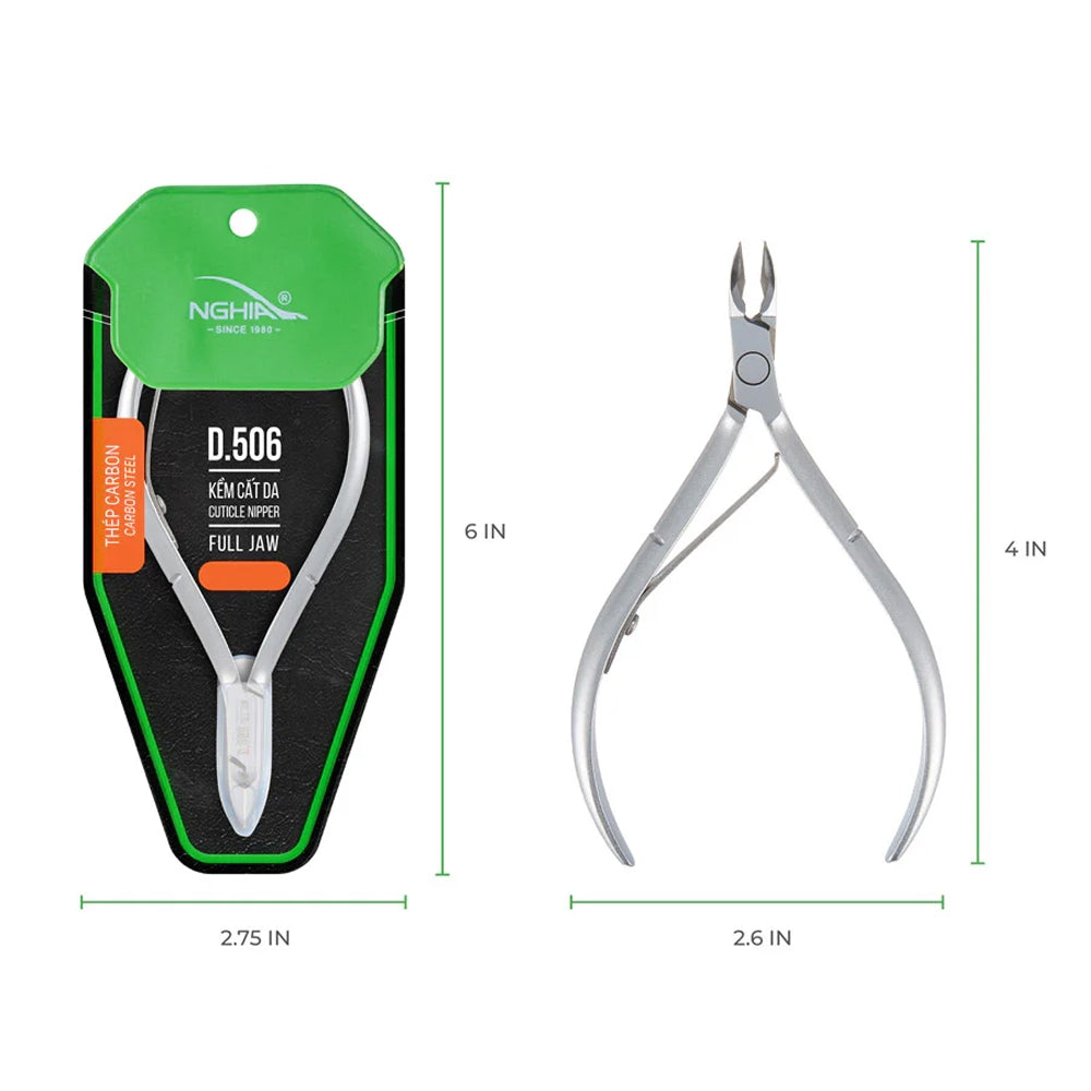 Nghia D-506 Cuticle Nipper – precision-ground blades for smooth, accurate trimming