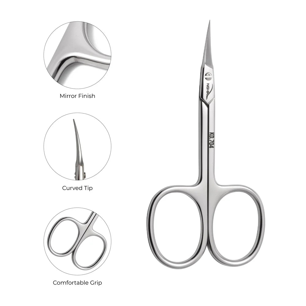 Nghia KD-704 Cuticle Scissors precision manicure and pedicure cuticle cutting tool