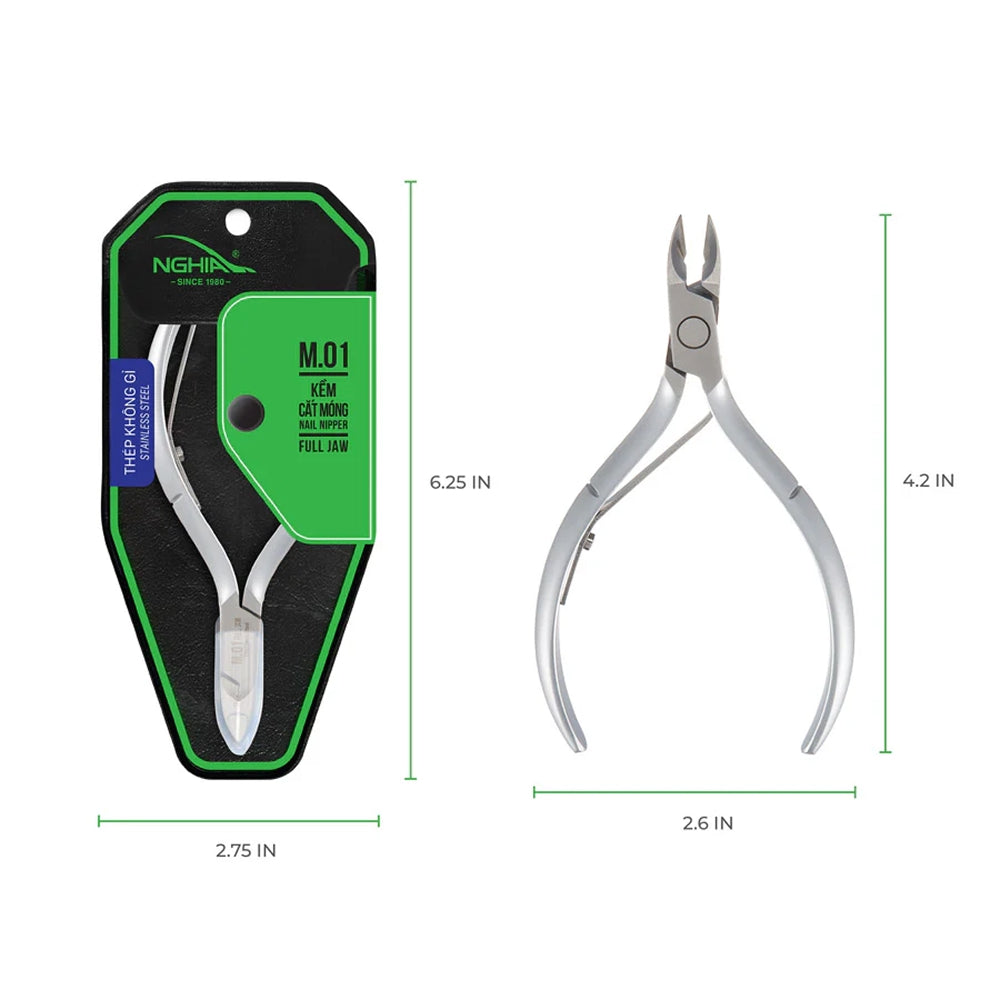Nghia M-01 Nail/Acrylic Nipper – precision blades for clean, controlled cuts