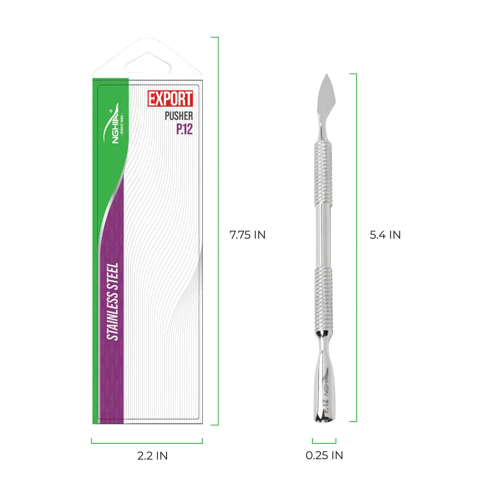 Nghia P-12 manicure tool for precise cuticle lifting and nail prep