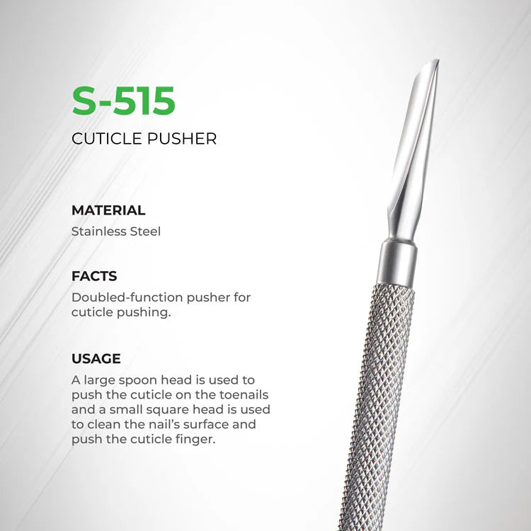 Nghia S-515 stainless steel cuticle pusher tool
