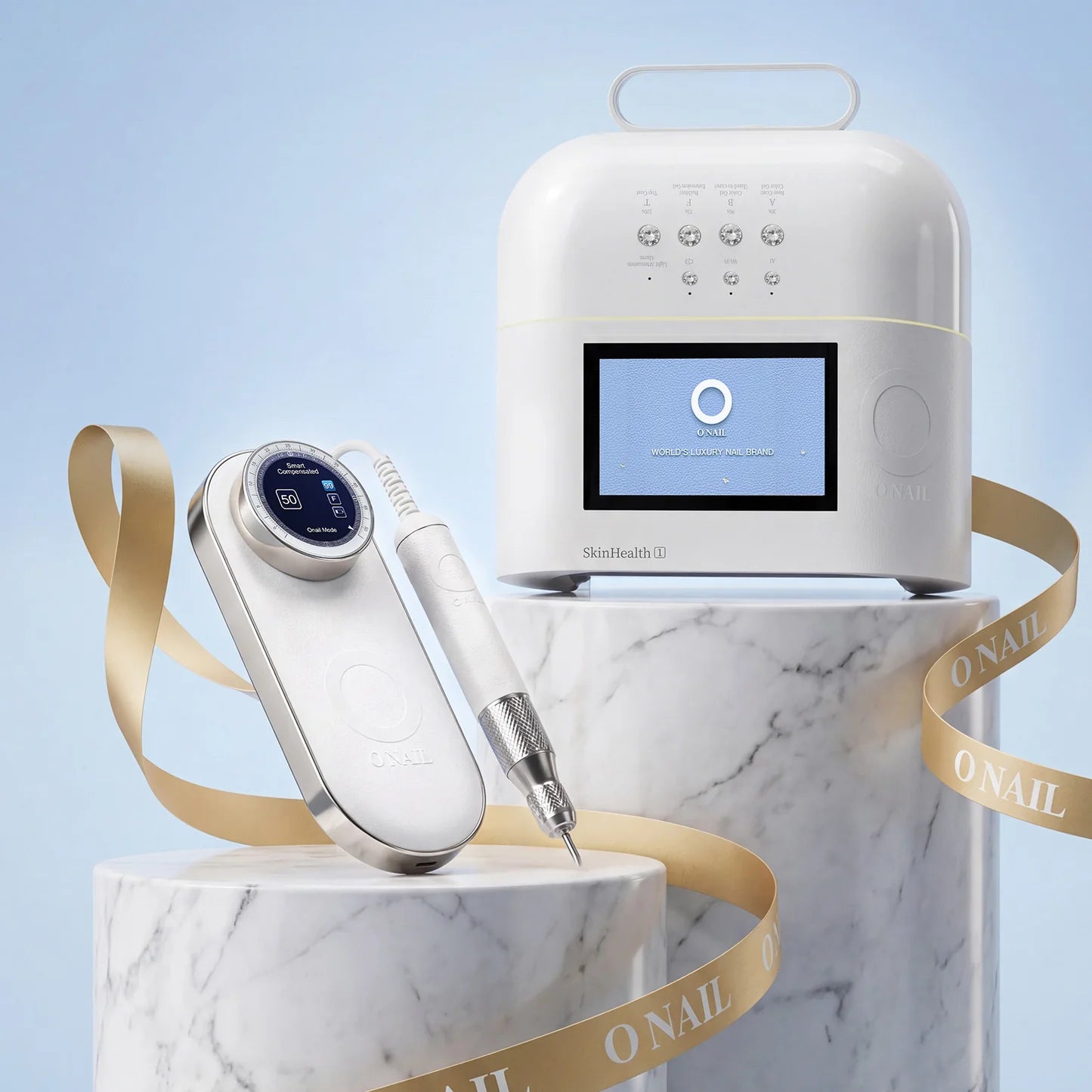 O Nail AI Nail Lamp & Drill Bundle White