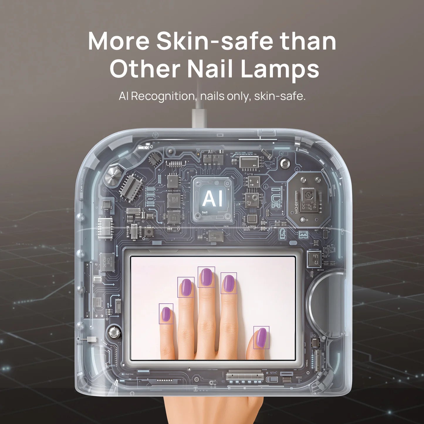 O NAIL Professional AI Nail Lamp Purple