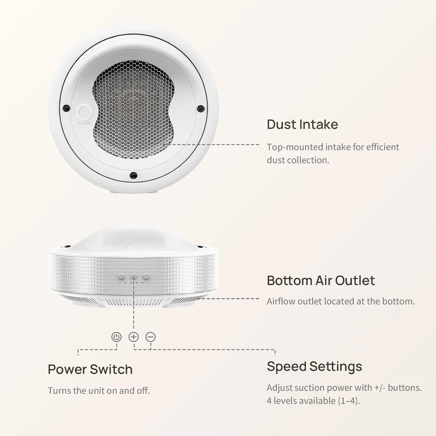 O NAIL Tornado No.1 Manicure Dust Collector
