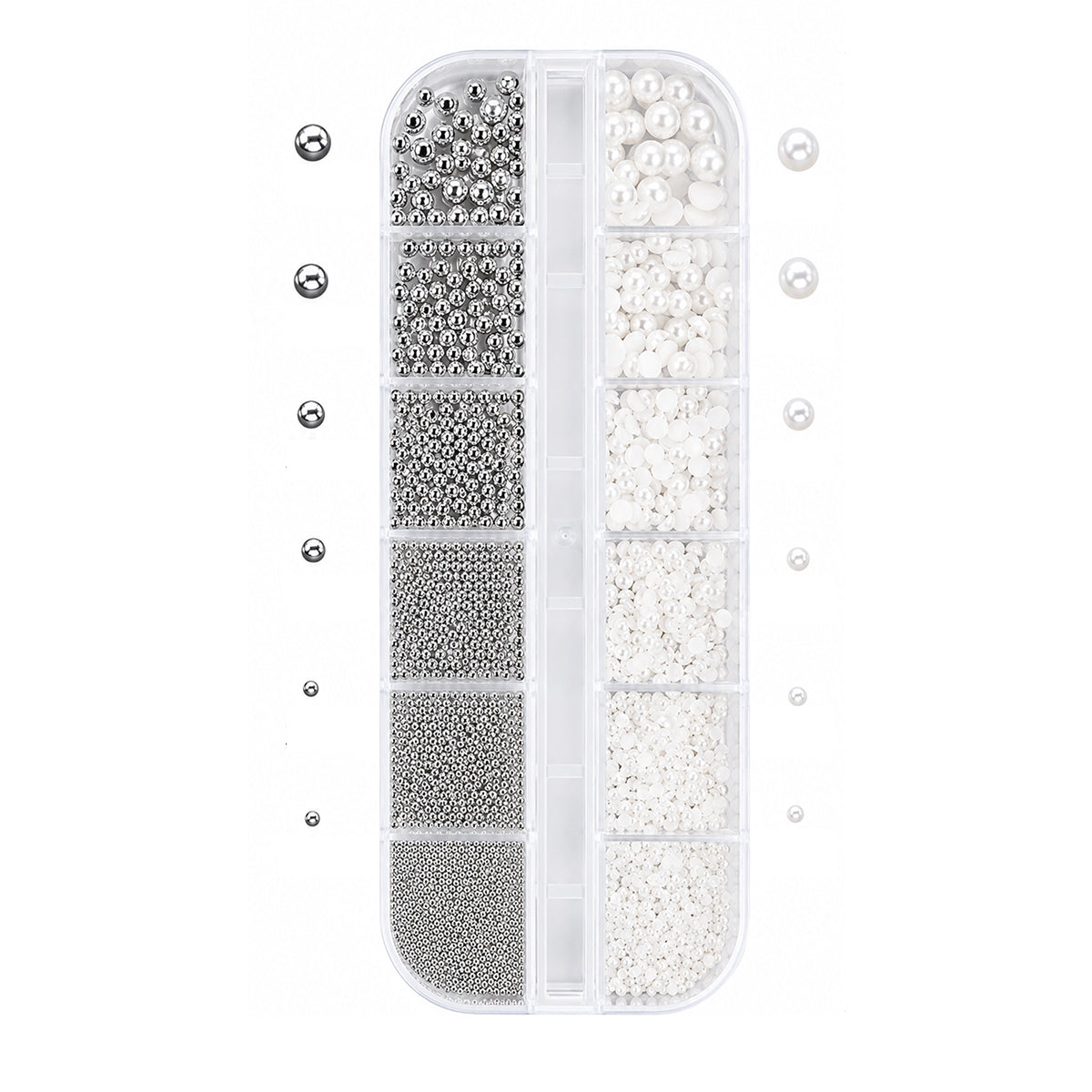 Flat-back pearl and metallic caviar bead decoration kit