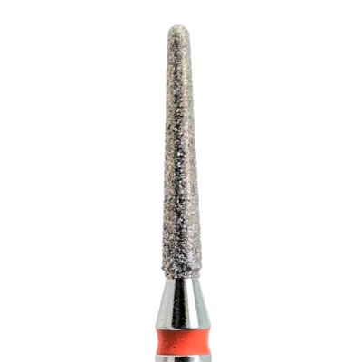 KMIZ - Diamond Nail Drill Bit Red Rounded Cone 1.6-10F (#190)