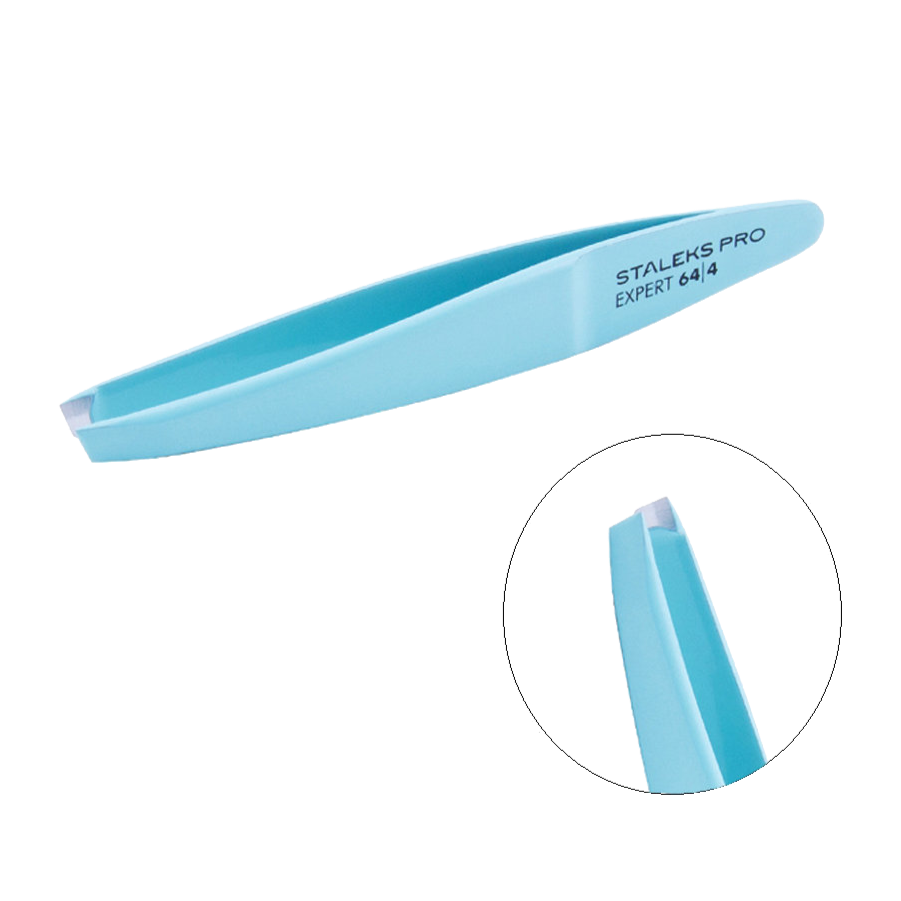 STALEKS PRO EXPERT 64 TYPE 4 EYEBROW TWEEZERS SLANT TE-64/4 - STALEKS™
