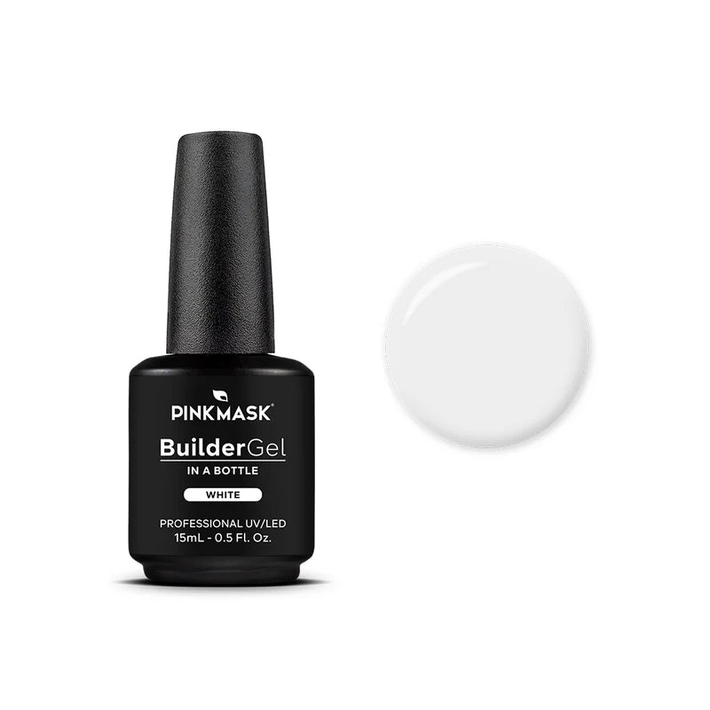 Pink Mask - Builder Gel White, 15ml and 30g
