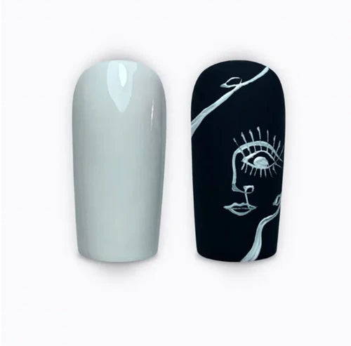 Pink Mask - Gel Paint White