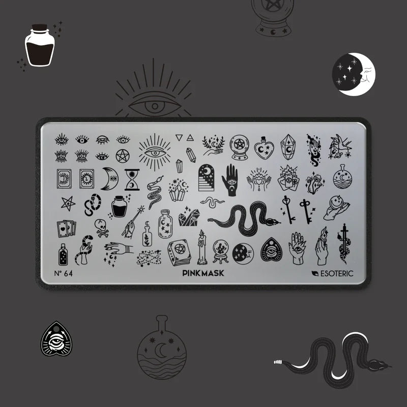 Pink Mask - Stamping Plate Esoteric