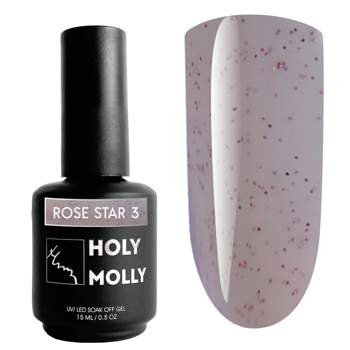HOLY MOLLY Base Rose Star #3, 15ml