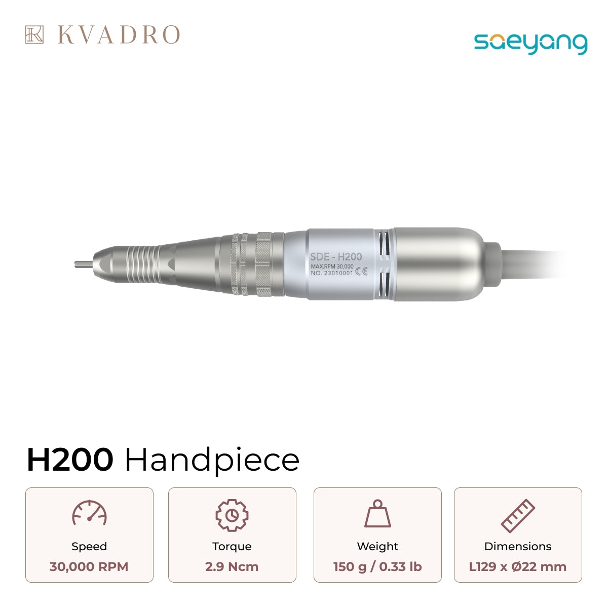 Saeyang H200 Replaceable Handpiece 30K RPM