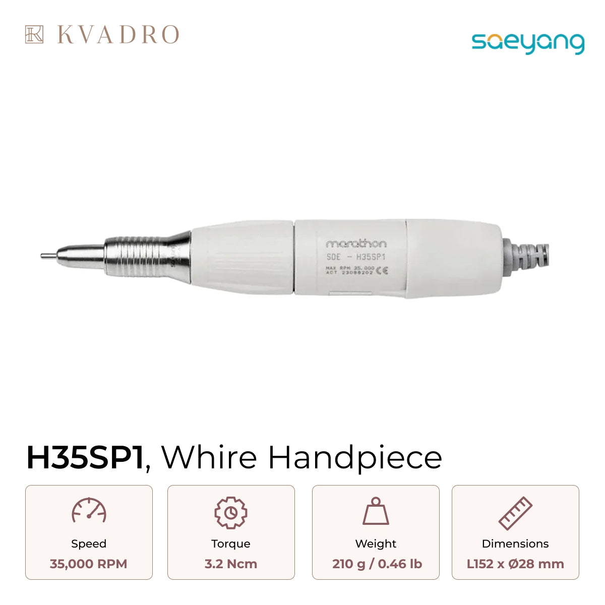 Saeyang Marathon H35SP1 Replaceable Handpiece 35K RPM