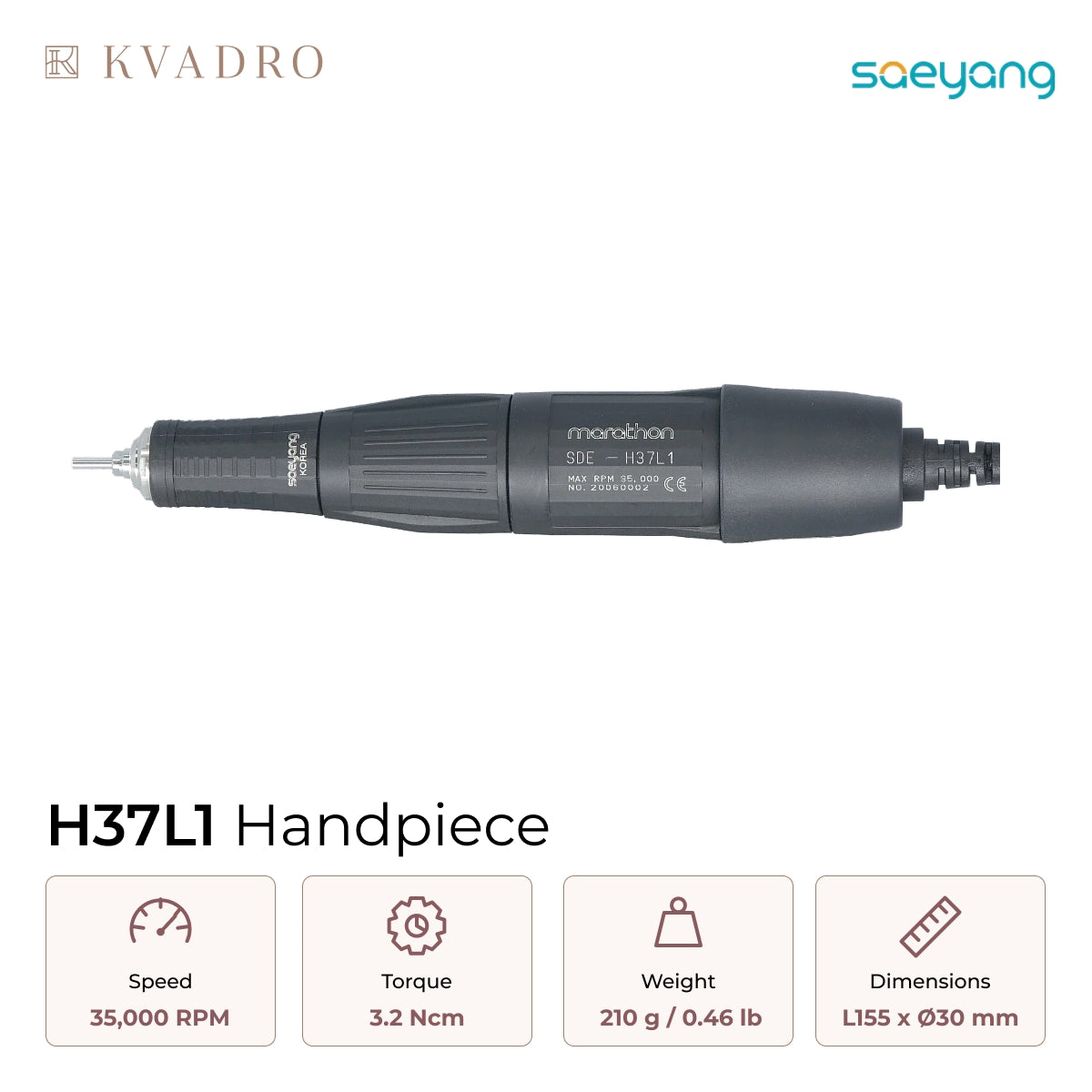 Saeyang H37L1 Replaceable Handpiece 35K RPM