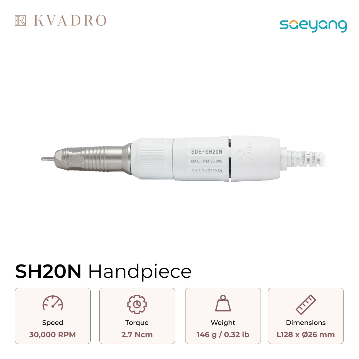 Saeyang SH20N Replaceable Handpiece 30K RPM