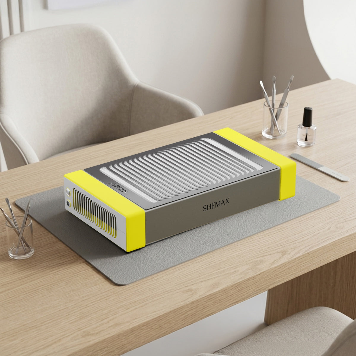 Shemax Style PRO Nail Dust Collector Yellow – Now in an Upgraded Design!