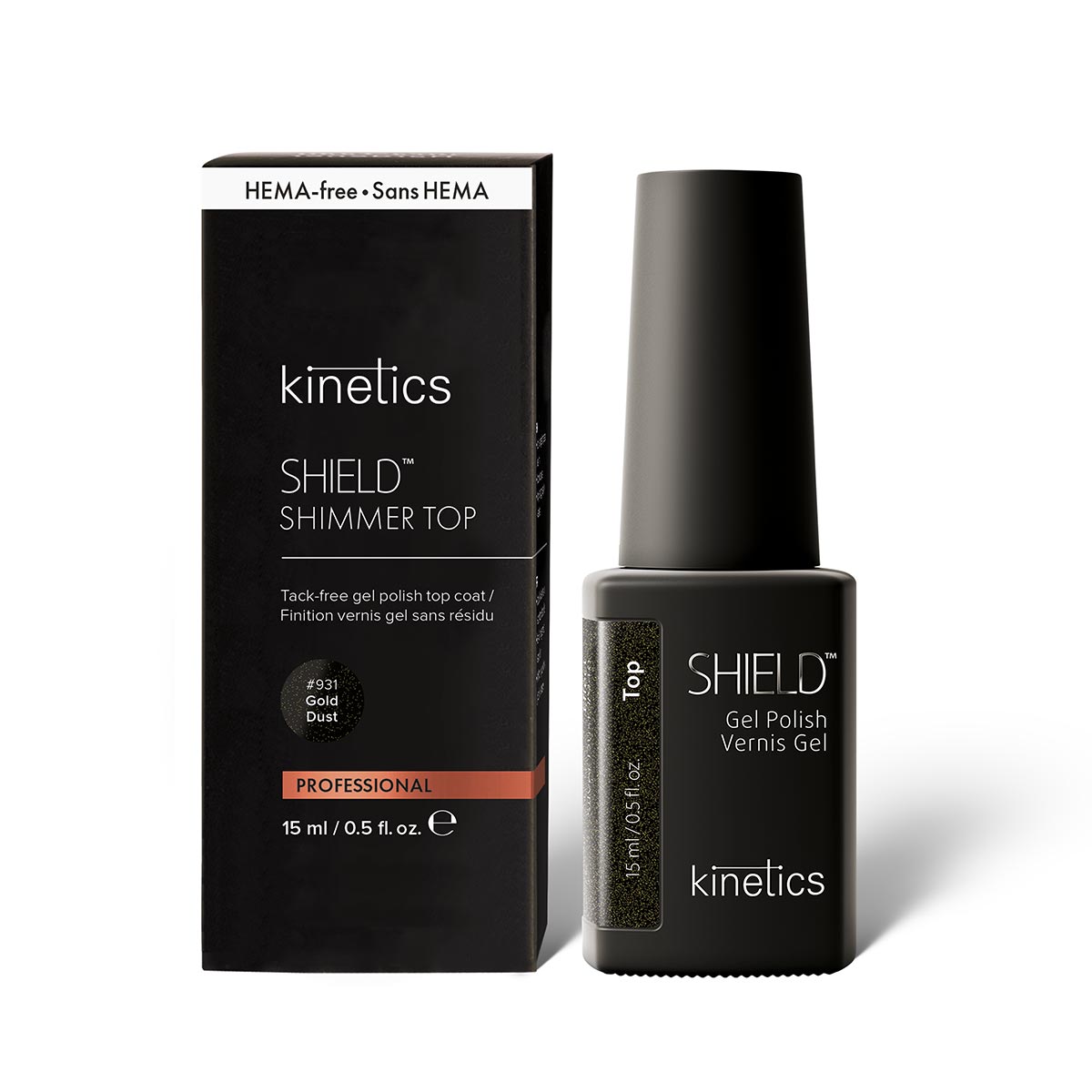Kinetics Kinetics - Shield Shimmer Top Gold Dust #931 (No-Wipe)